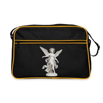 Winged Medusa goddess - Retro Bag - black/gold - Front