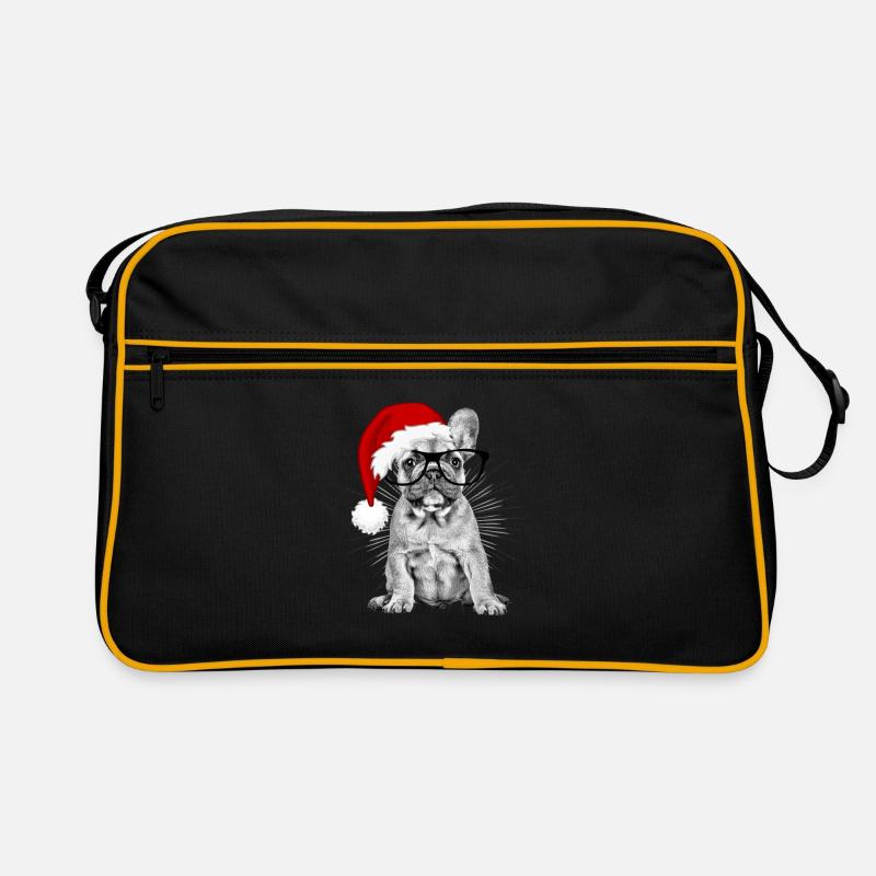 Bouledogue français Chien de Noël Chiens Sac Retro
