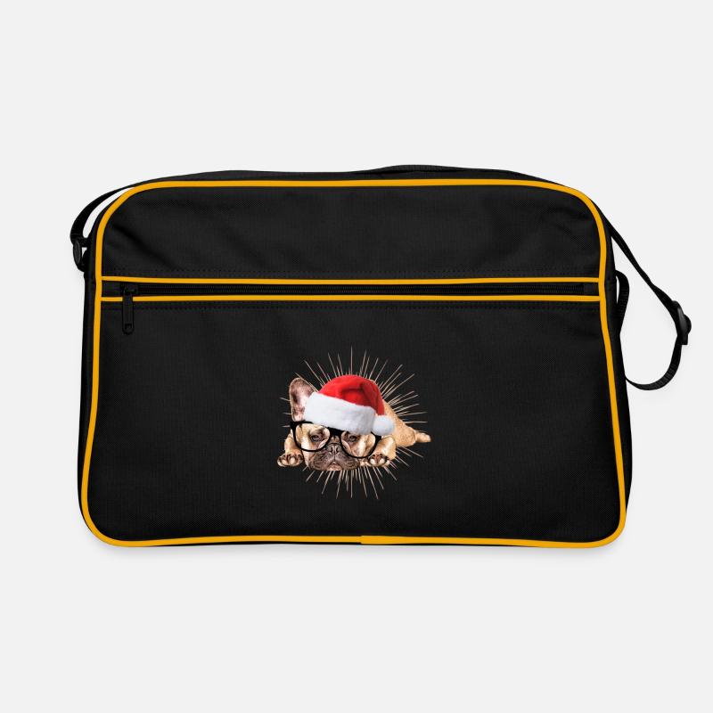 Bouledogue français Chien de Noël Chiens Sac Retro