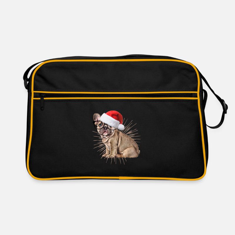 Bouledogue français Chien de Noël Chiens Sac Retro