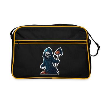 Halloween Grim Reaper Death - Sac Retro - noir/or - Devant