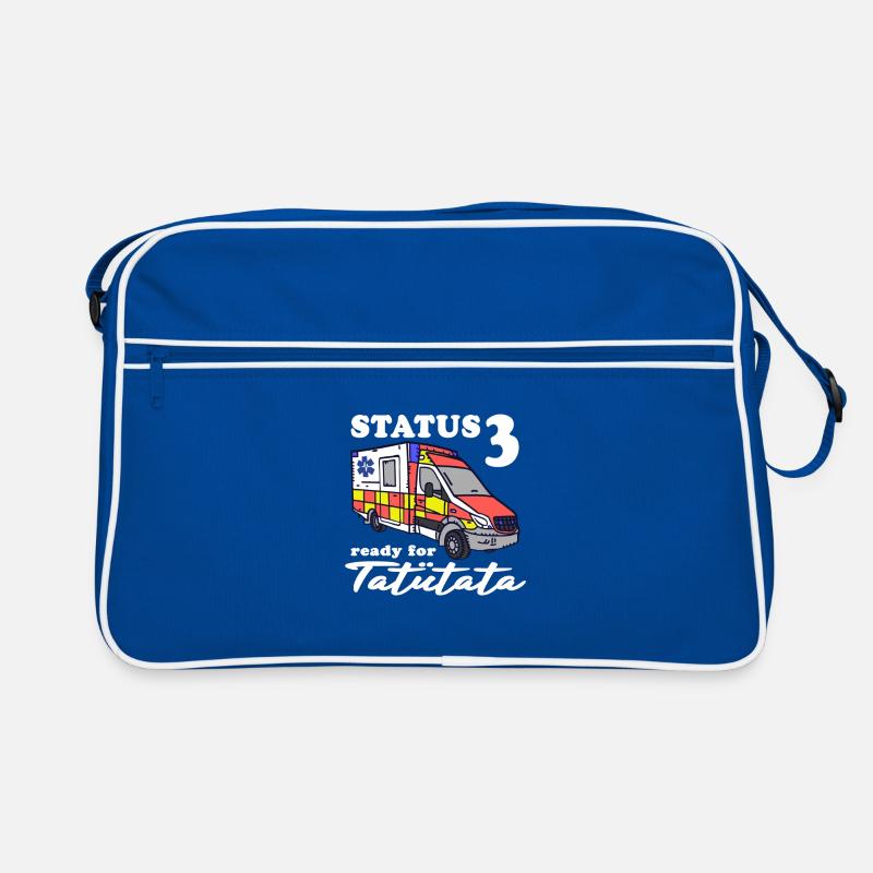 Status 3 ready for Tatütata Rettungsdienst Retro Tasche
