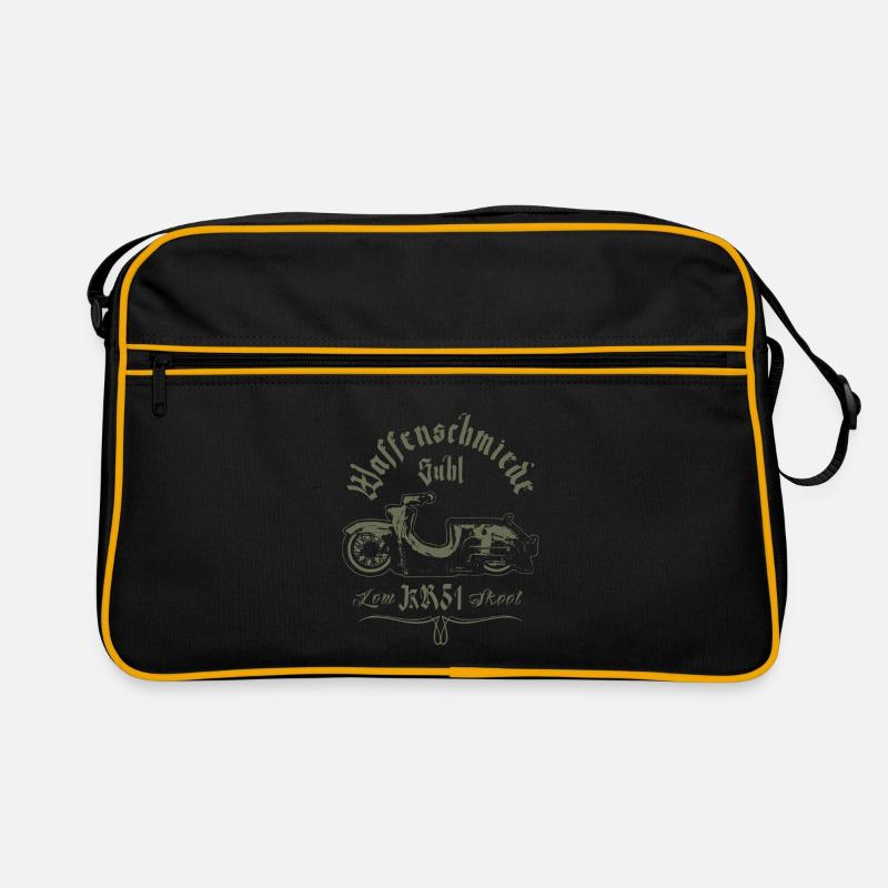 SIMSON KR51 - Low Skool - IFA DDR - Suhl - NVA - Retro Tasche - Schwarz/Gold