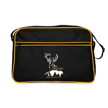 Thuringia-Germany's green heart - Retro Bag - black/gold - Front