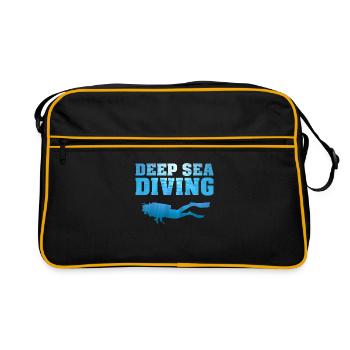 Diving Divers Deep Sea Divers - Retro Bag - black/gold - Front