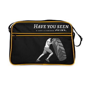 Avez-vous vu mon nouveau SUV? Pour les vrais fans de voitures - Sac Retro - noir/or - Devant