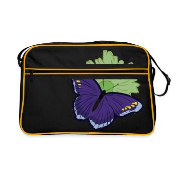 Butterfly moth - Retro Bag - black/gold - Front