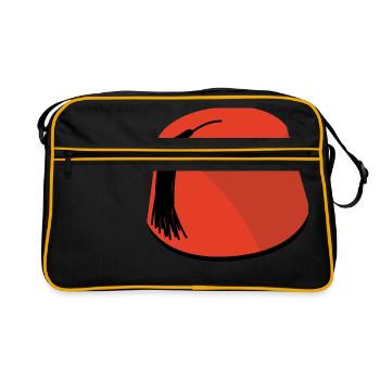 Fez - Retro Bag - black/gold - Front