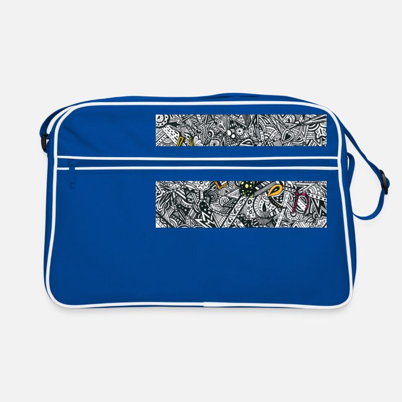 Hidden Zentangle Art Solution édition jaune Sac Retro