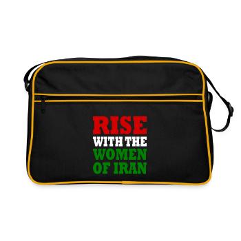 Rise with the women of iran - Retro Bag - black/gold - Front