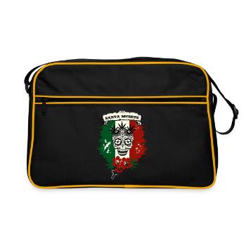 Santa Muerte - Sac Retro - noir/or - Devant