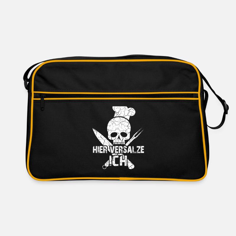 BBQ | Grilling | Funny Skull BBQ | Smoker Retro Bag