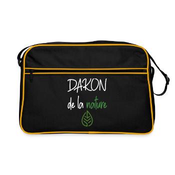 Daron de la nature t-shirt naturopathe - Sac Retro - noir/or - Devant