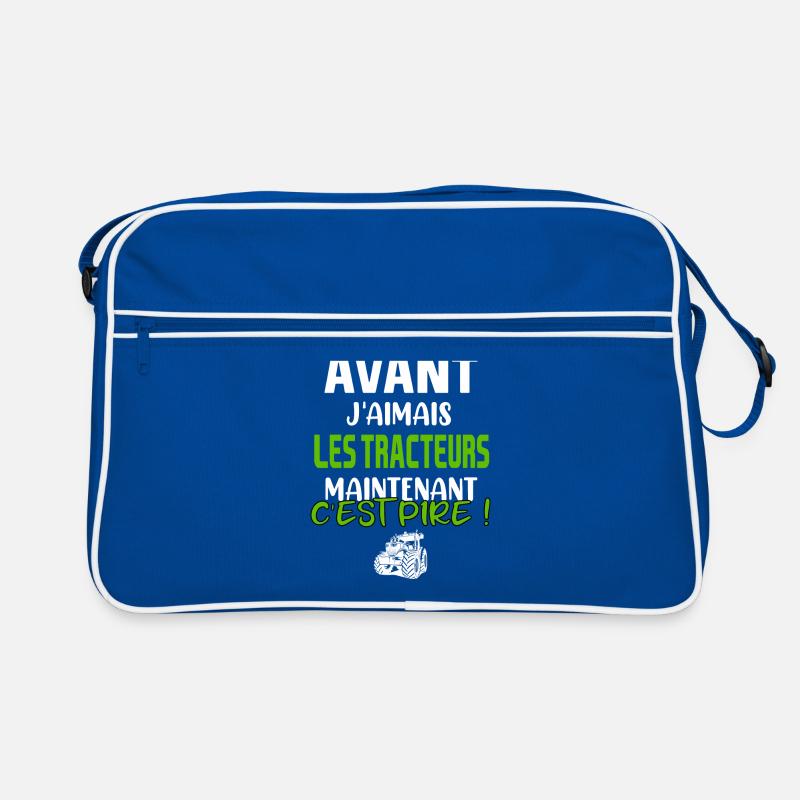 Avant j'aimais les tracteurs maintenant c'est pire Sac Retro