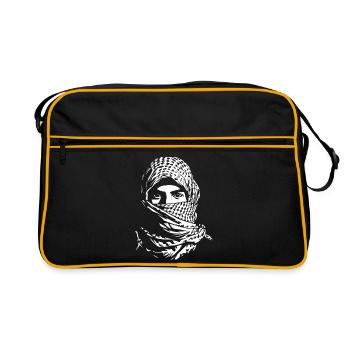 Freedom for Palestine - Peace - Retro Bag - black/gold - Front