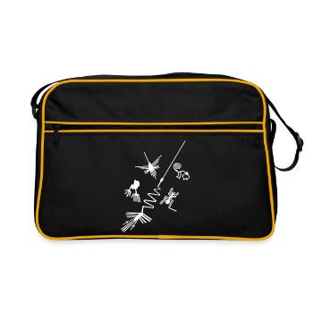 Lignes de Nazca - Pérou - Sac Retro - noir/or - Devant