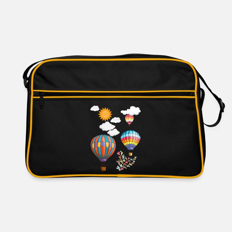 Montgolfière - Sac Retro - noir/or