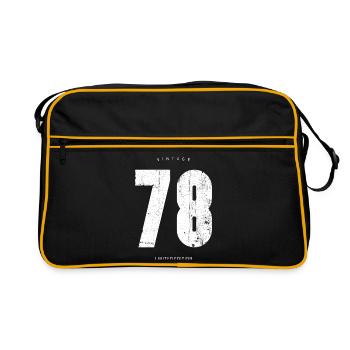Vintage 78 Limited Edition - Retro Bag - black/gold - Front