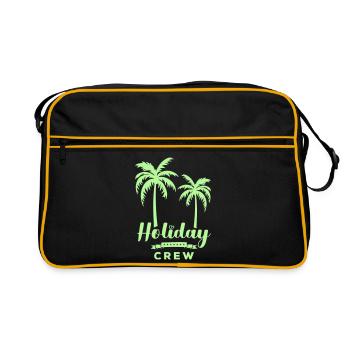 Équipe de vacances - Sac Retro - noir/or - Devant