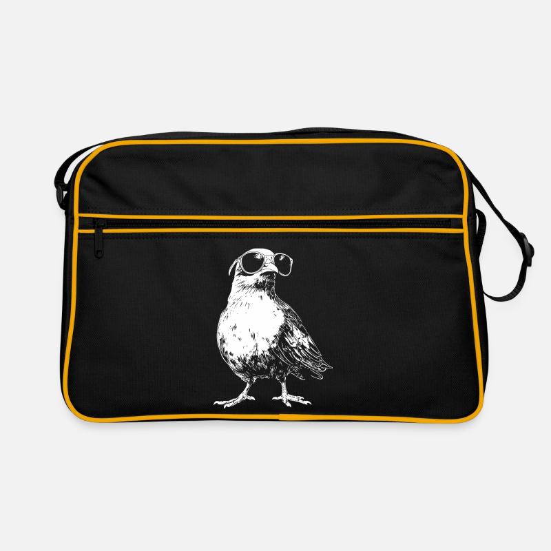 Cool Taube Sonnenbrille Retro Tasche