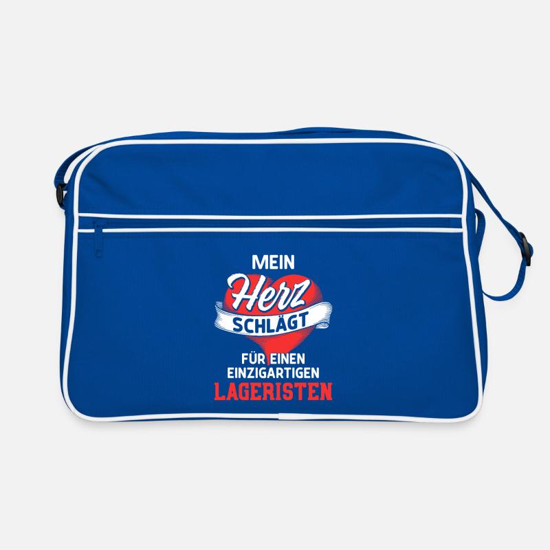 Heart beats for unique warehouse clerks Retro Bag