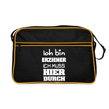 Éducateur - Sac Retro - noir/or - Devant