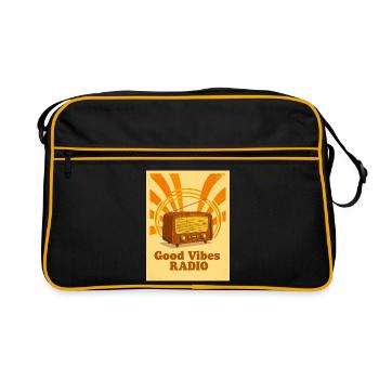 Warm Retro-Radio mit echten 70er-Vibes - Retro Bag - black/gold - Front