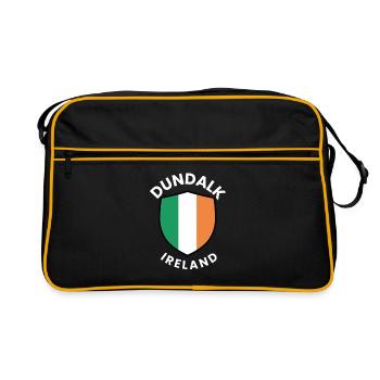Dundalk Ireland Shield - Retro Bag - black/gold - Front