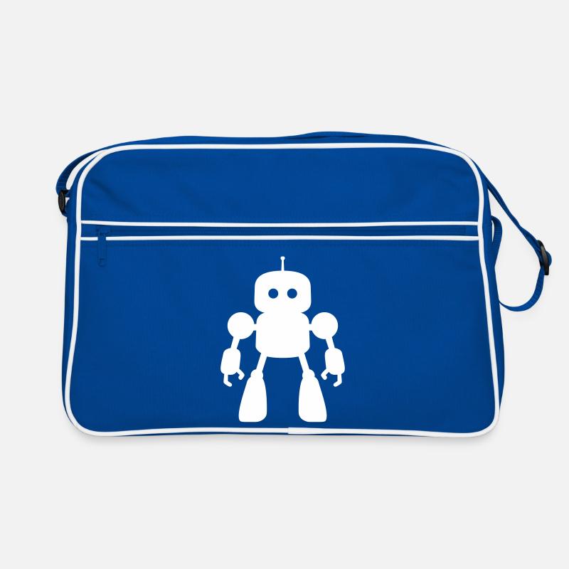 Roboter – Künstliche Intelligenz Sci-Fi Design Retro Tasche