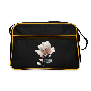 delicate flower - Retro Bag - black/gold - Front