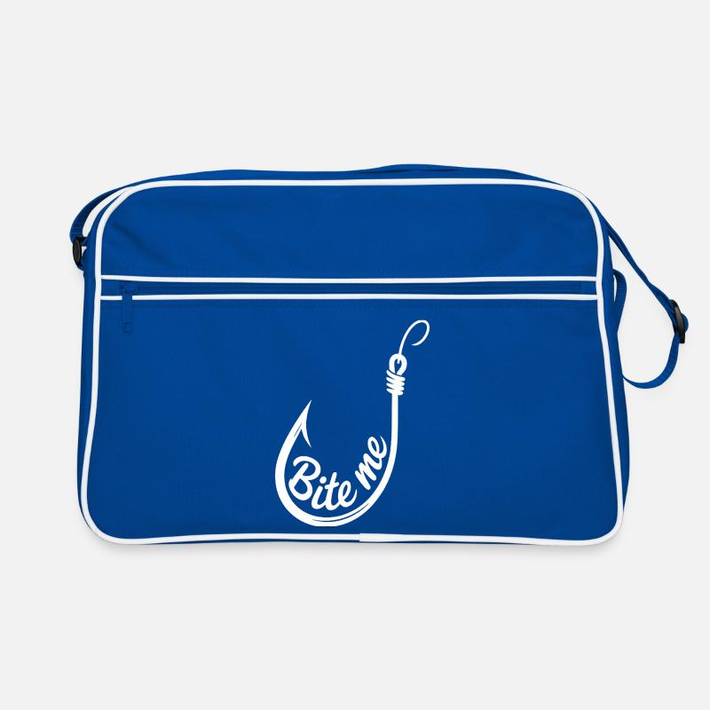 Bite Me Hook Illustration Retro Tasche