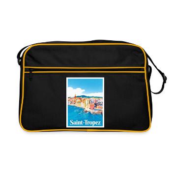 Saint-Tropez Côte d'Azur - Sac Retro - noir/or - Devant