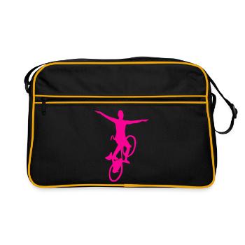 Artistic cycling, artistic cycling, indoor cycling - Retro Bag - black/gold - Front