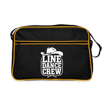 Line Dance Crew Western Logo - Retro Bag - black/gold - Front