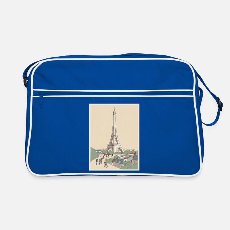 Paris Ride – Radfahrer-Erinnerung Retro Tasche