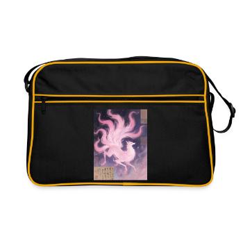 The Wake of Nine Lives: Nine-Tailed Fox - Retro Bag - black/gold - Front