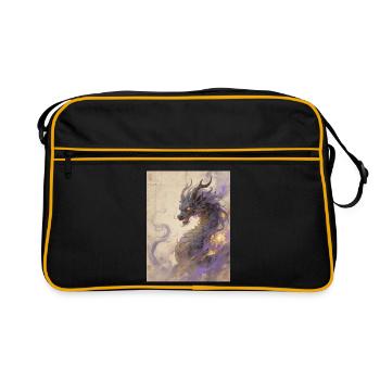 The Purple Inferno: Qilin Zijin – Constellation - Retro Bag - black/gold - Front