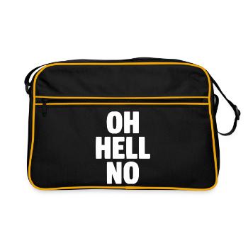 Oh non, hors de question - Sac Retro - noir/or - Devant