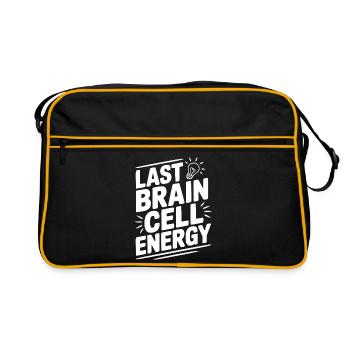 Last Brain Cell Energy - Retro Bag - black/gold - Front