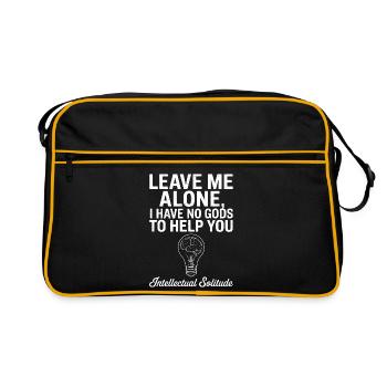 Ampoule de la solitude intellectuelle - Sac Retro - noir/or - Devant