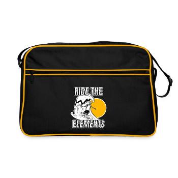 Squelette du Wave Rider - Sac Retro - noir/or - Devant