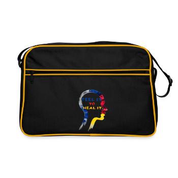 Feel It to Heal It ACT Therapy - Sac Retro - noir/or - Devant