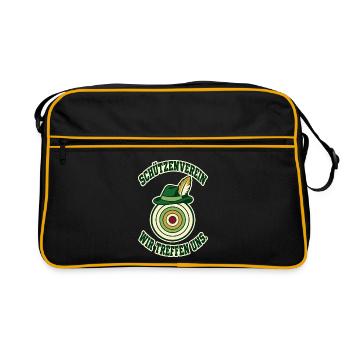 Schützenverein Wir treffen uns - Retro Tasche - Schwarz/Gold - Vorne