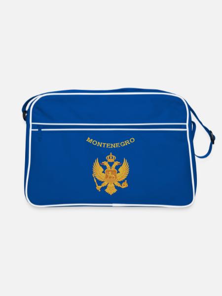 Montenegro - Retro Tasche - Blau/Weiß - Vorne