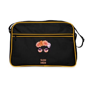 Summer - Retro Tasche - Schwarz/Gold - Vorne