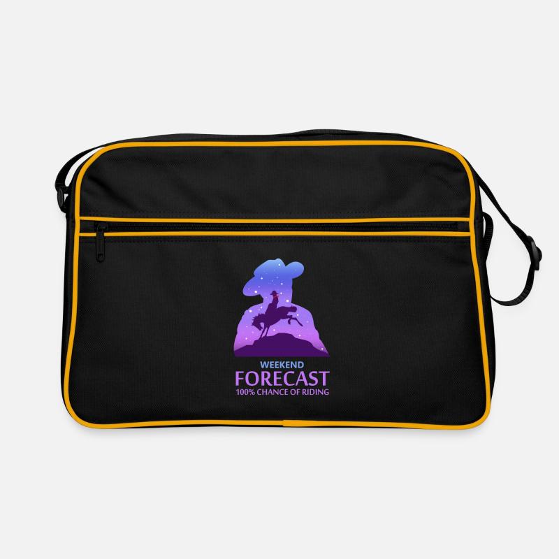 Horse riding with passion Retro Bag