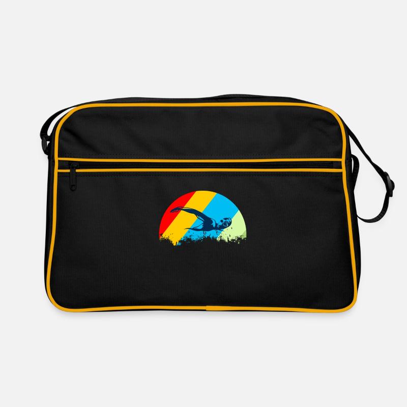 Schwimmen Retro Tasche