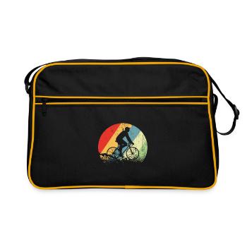 Vélo Cyclisme Retro - Sac Retro - noir/or - Devant