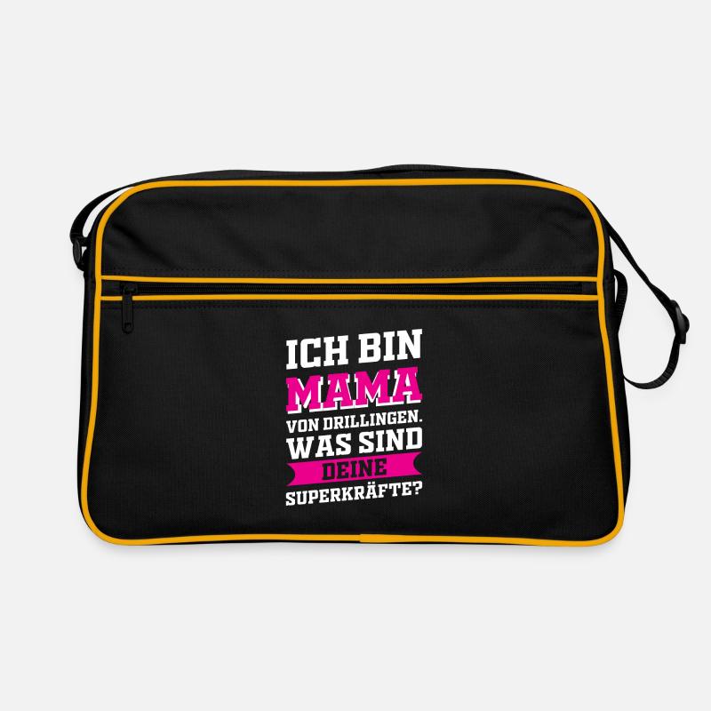 Mutter Mama Drillinge Liebe Retro Tasche