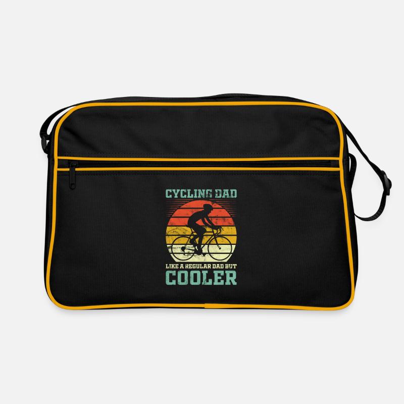 Birthday bicycle dad Retro Bag